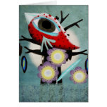 Making love with our eyes red bird Africa card by Rupydetequila Making love with our eyes red bird Africa card
