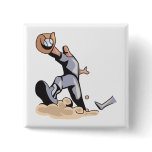making the play baseball out design pinback buttons