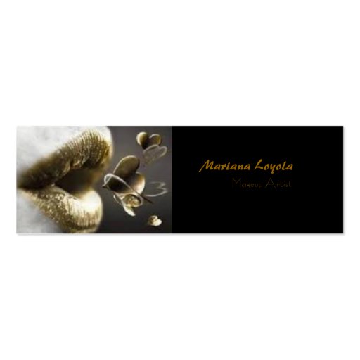 Makup Artist Cartões De Visita