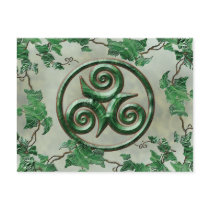 Malachite Ivy Triskel Post Cards