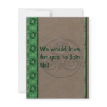 Malachite Triskel invitations