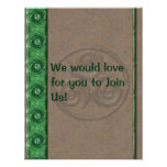 Malachite Triskel Personalized Invite
