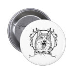 Malamute T-shirt Pinback Button