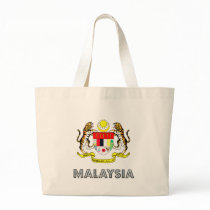Malaysia Coat of Arms Canvas Bags