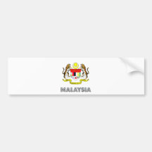Malaysia Coat of Arms Bumper Stickers