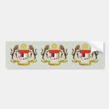 Malaysia Coat of Arms detail Bumper Stickers