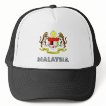 Malaysia Coat of Arms Trucker Hats