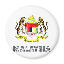 Malaysia Coat of Arms Refrigerator Magnet