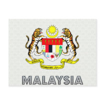 Malaysia Coat of Arms Post Cards