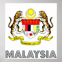 Malaysia Coat of Arms Poster