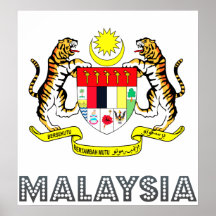 Malaysia Coat of Arms Poster