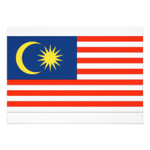 Malaysia Flag Custom Invitations