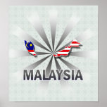 Malaysia Flag Map 2.0 posters