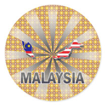Malaysia Flag Map 2.0 Stickers