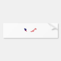 Malaysia Flag Map full size Bumper Sticker
