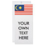 Malaysia Flag Rack Card Design
