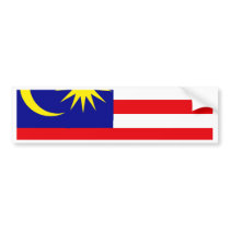 Malaysia High quality Flag Bumper Stickers
