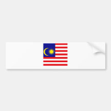 Malaysia High quality Flag Bumper Stickers