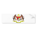 Malaysia Official Coat Of Arms Heraldry Symbol bumper stickers
