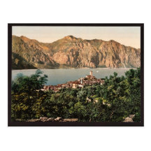 Malcesine, Garda, Lake of, Italy vintage Photochro Post Cards