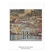 Malcesine On Lake Garda By Gustav Klimt Post Cards