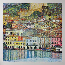 Malcesine on Lake Garda By Gustav Klimt Print