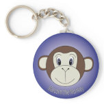 Malcolm the monkey keyring keychains