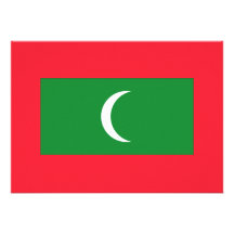 Maldives Flag Personalized Announcements