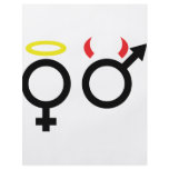 male and female icon flyers