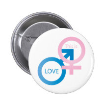 Male and female symbols button
