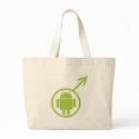 Male Android (Sign / Symbol) Bugdroid bags