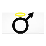 male angel icon photo cards