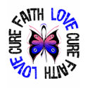 Male Breast Cancer Faith Love Cure t-shirts