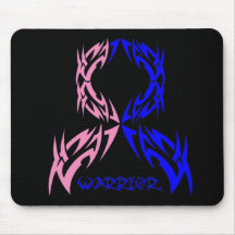 Male Breast Cancer Mens Warrior Tribal Mousepad