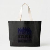 Male Breast Cancer -Take A Stand Against Cancer Canvas Bags