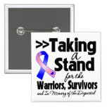 Male Breast Cancer Taking a Stand Tribute Pinback Button