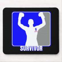 Male Breast Cancer Winning Survivor Mousepads