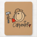 Male Carpenter mousepads