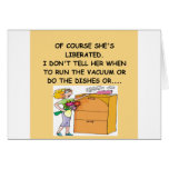male chauvinist pig joke cards