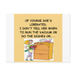 male chauvinist pig joke postcards