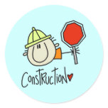 Male Construction Worker Sticker