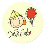 Male Construction Worker Stickers