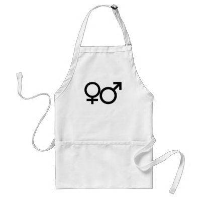 Male Female Sign Apron by BryonTiffDesign