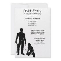 Male Fetish Party Invitations