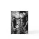 Male Fitness Model Greeting Card #3456
