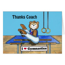 Male Gymnast Greeting Card