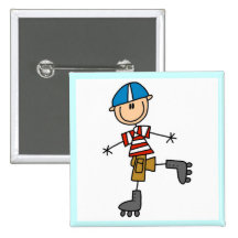 Male In-Line Skating Tshirts and Gifts Pins