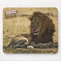 Male Lion mousepads