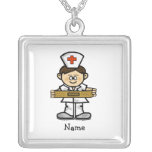 Male Nurse Necklace  Customise With Name