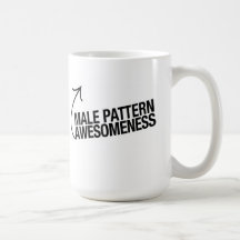 Male Pattern Awesomeness Mug